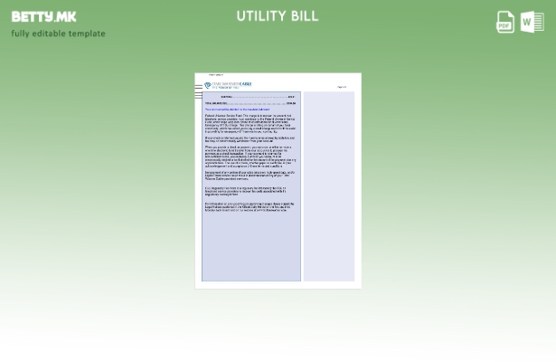 Модерен стил USA Time Warner Cabel шаблон за страници со зборови за комунални  1